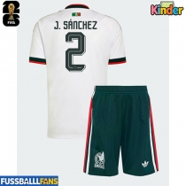 Mexiko Jorge Sanchez #2 Auswärts Trikotsatz Kinder WM 2026 Kurzarm (+ Kurze Hosen)